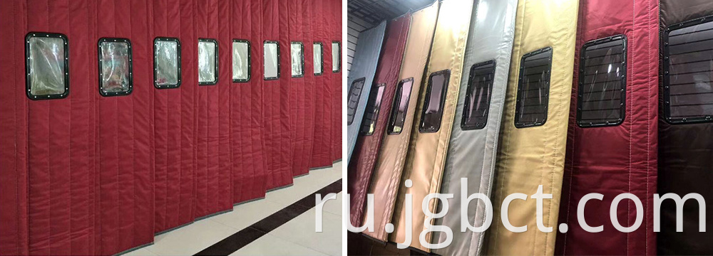 Finished winter cold-proof cotton door curtain